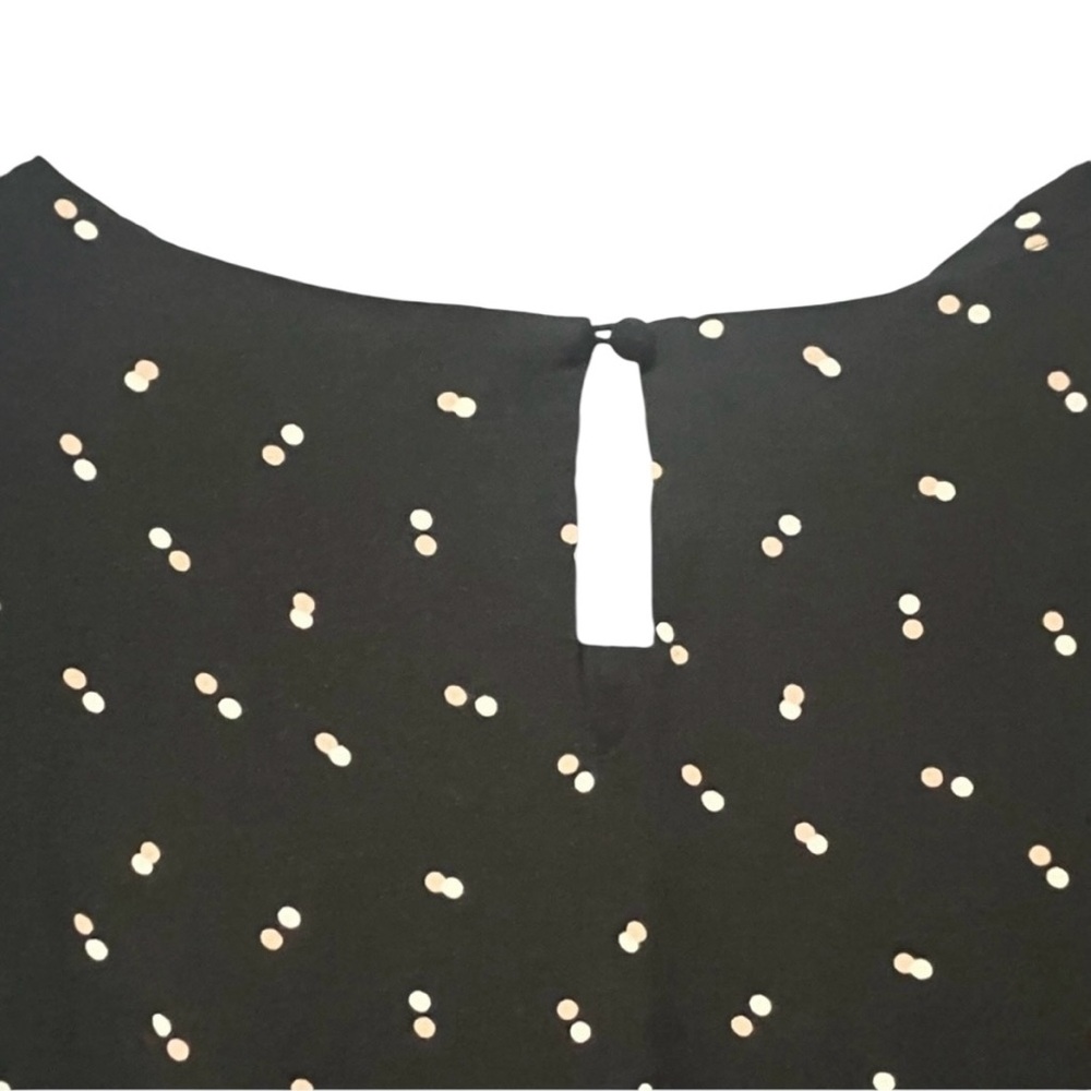 Seraphine Black Mini Babydoll Maternity Nursing Dress with Dot Pattern Size 12 - Picture 7 of 12